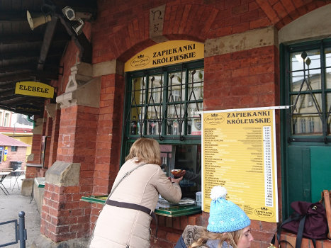 Store selling zapiekanka in Kazimierz