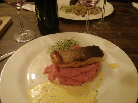 Salmon dish at Kazimir