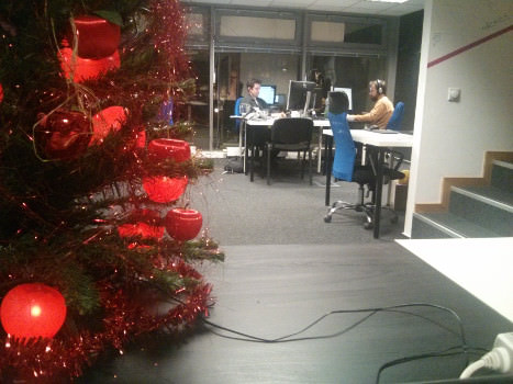 Christmas tree at thehub.hu