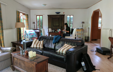 Working from inside the house