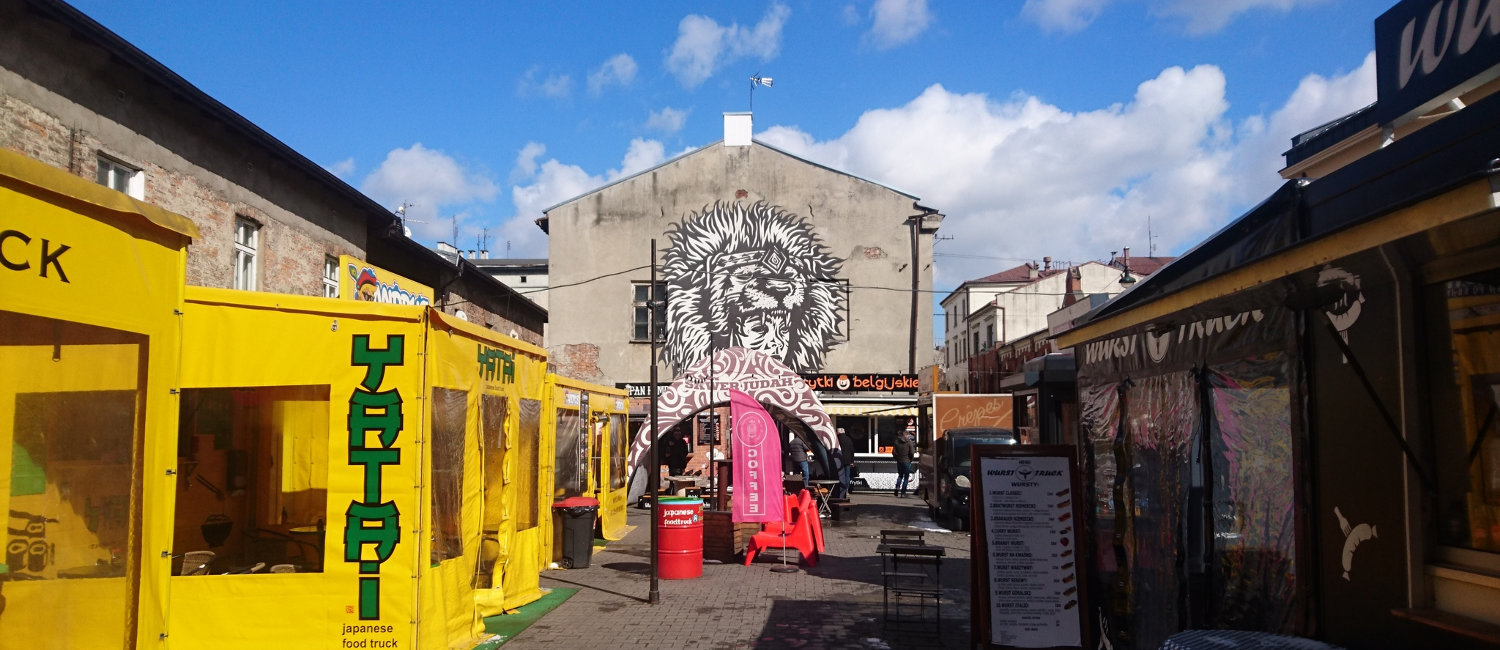 Street food market in Krakow