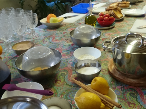 Cooking workshop, Ingredients